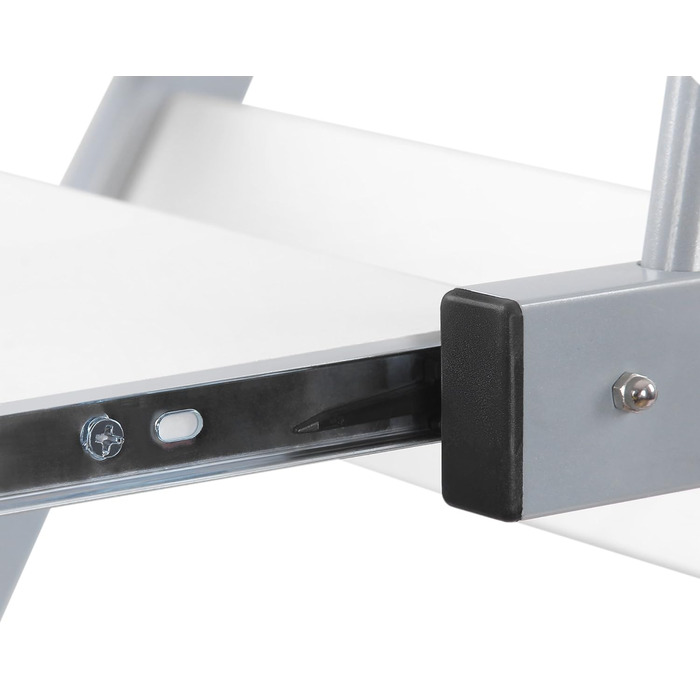 Стіл VASAGLE, комп'ютерний стіл на 4 коліщатках, 2 з яких з гальмами, стіл для ПК, шухляда для клавіатури з плавним ходом, проста