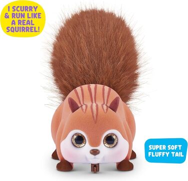 Інтерактивний робот-білка Scurry'n Squirrel (коричневий) від ZURU рухлива іграшка з реалістичними рухами та звуками, для дітей від 2 років