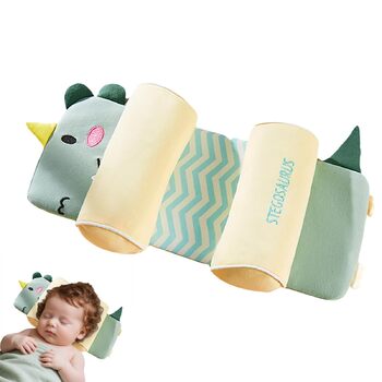 Універсальна ергономічна подушка 42x17 см для сну на боці, спині та животі з функцією антискочування, охолоджувальна, дихаюча, рожева подушка для сну з підтримкою шиї (зелена)