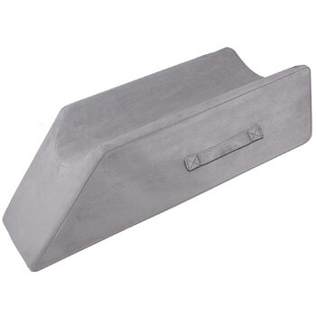 Подушка для підняття ніг, губчаста подушка для підняття ніг, подушка для підтримки ніг, полегшує біль у спині та ногах, сприяє кровообігу, можна прати, сірий колір