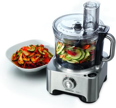Кухонний комбайн KENWOOD Multipro Sense FPM810 Універсальна система 3,5 л чаша Вбудовані цифрові ваги 1000 Вт Титан