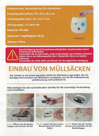 39s Travel Potty, Baby Children&39s Toilet, Portable Potty Seat Portable Travel Toilet Children Travel Toilet Children Foldable fo