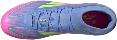 Футбольні бутси Adidas Damen F50 Pro Firm Ground Mid Top, розмір 44 2/3 EU, синій, Fusion, лимонний, рожевий
