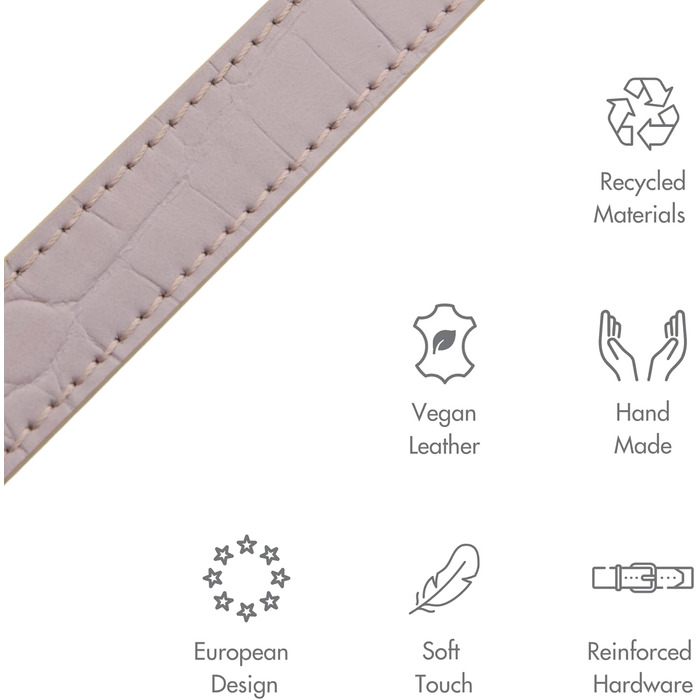 Мілан нашийник для собак з екошкіри, з регульованою пряжкою та м'якою підкладкою (Розмір L (47 см - 57 см)), Ліловий колір