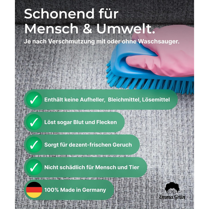 Потужний пилосос Засіб для чищення килимів, диванів і текстилю - ідеально підходить як засіб для чищення Вологий пилосос - Ефектив