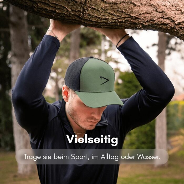 Кепка apol Premium - Cloud Trucker - 100 водонепроникна, дихаюча, міцна, висока якість - Snapback - Чорний Антрацит Темно-синій Оливковий Один розмір Чорний / Оливковий