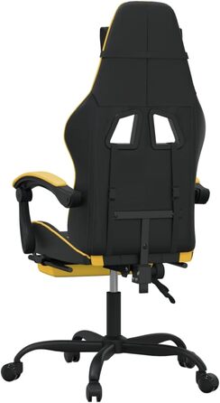 Ігрове крісло з підставкою для ніг, крісло для ПК, геймерське крісло, ігрове крісло, крісла для домашнього офісу, крісла для ігор, комп&39ютерне крісло, крісло для Playstation, чорно-золота штучна шкіра