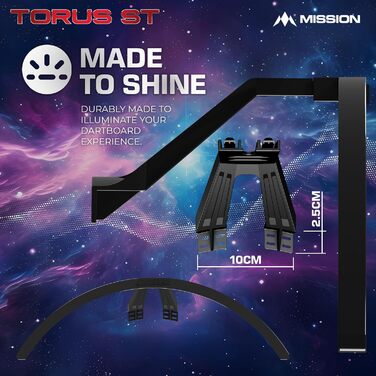 Підсвічування електронної мішені для дартсу Mission Torus ST