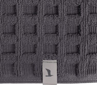 Килимок для ванної Mve Quilted 60 x 60 см зі 100 бавовни, графітовий 60 x 60 см