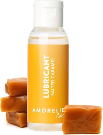 Лубрикант на водній основі AMORELIE Care Salted Caramel, їстівний, 50 мл