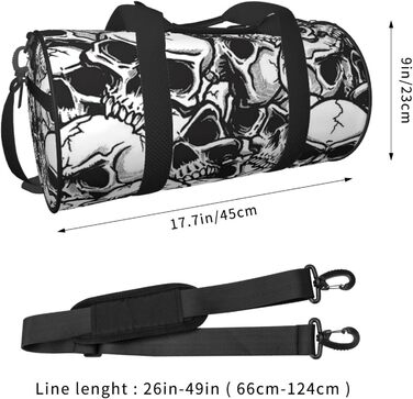 Спортивна дорожня сумка з дизайном черепа, унісекс, велика сумка для подорожей та спорту