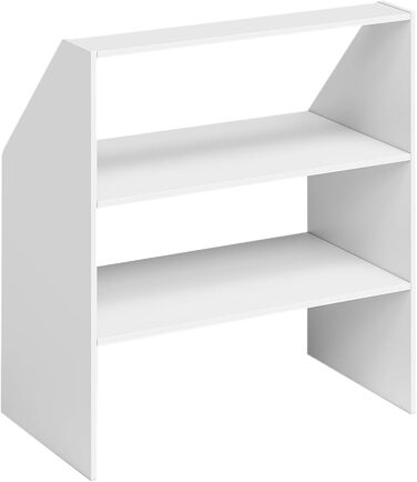 Полиця Bellamio Aland з похилою стелею білого кольору відкрита шафа з похилою стелею та 3 відділеннями книжкова шафа/шафа компактне сховище для похилих стін нішева шафа 100x90x50 (ВxШxГ) біла, 3 відкриті відділення