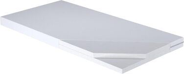 Дитяче ліжко KOBI Max, біле, з поручнями, матрацом та каркасом 160x80 Ліжко для однієї дівчинки та одного хлопчика Комплект дитячої кімнати