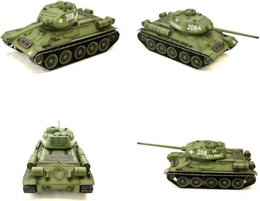 Радіокерований танк T-34/85 (116) Heng Long - з димом, звуком, сталевими шестернями та 2.4Ghz - V7.0
