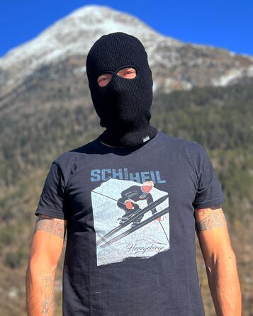 Балаклава та шапка PGWEAR Troublemaker 2 в 1 Чорний Білий Червоний Синій Жовтий Зелений Рожевий Сірий Оливковий Камуфляж Балаклава Маска Шапка Ультрас Лижні Хулігани Один розмір Чорний