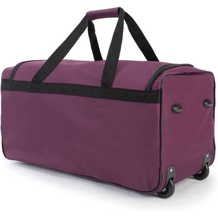 Валіза на колесах 85 літрів, функція тролі, телескопічна ручка, 70x36x34 см, стійкі ніжки, XL велика мяка сумка для подорожей, фіолетовий колір, 85л 70 x 36 x 34 см (ДxШxВ)