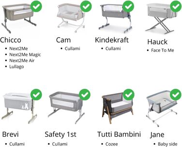 Матрац Kiby Next to Me 83x50 см, висота 8 см (сертифікований Oeko-TEX та CERTIPUR), виготовлений з тканини з алое вера, знімний та можна прати Безкоштовна подушка 83 x 50 x 8 см