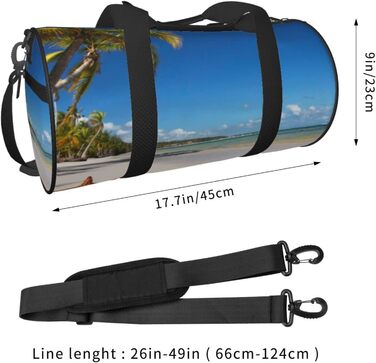 Дорожня сумка-мішок з кокосовою пальмою та пляжним мотивом, унісекс, спортивна сумка