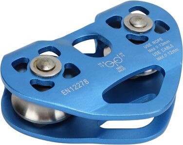 Подвійний блок для зіплайна, канатна дорога у формі серця для скелелазіння та використання, легка та синього кольору.