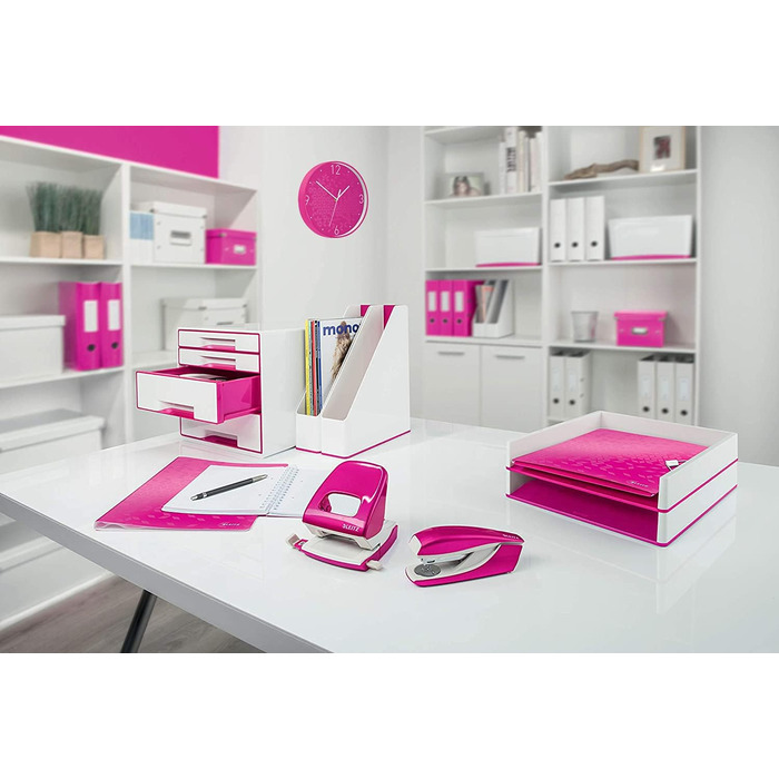 Настінний годинник Leitz WOW, рожевий, 32.5 x 31.1 см
