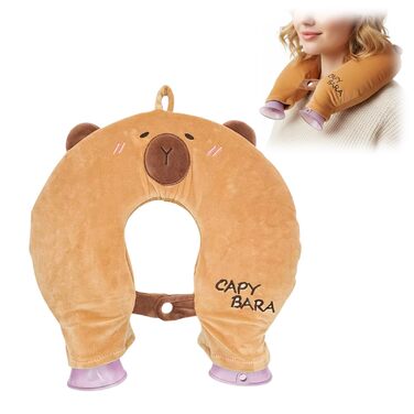 Грілка для шиї, подушка для шиї, грілка з м&39яким чохлом, грілка для шиї та плеча, подарунки для зимового тепла, для жінок, матерів, батьків (Капібара)