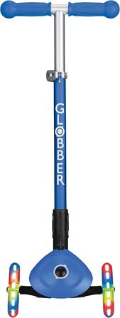 Дитячий самокат GLOBBER Primo Foldable Lights, світлодіодні колеса, регульована висота, темно-синій