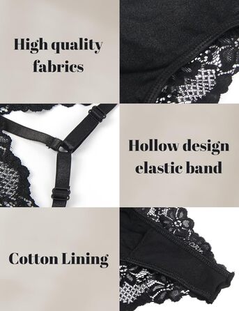 Жіночі сексуальні трусики-стрінги, бразильські трусики, мереживо, великі розміри, еротична білизна, Т-подібна спинка, жіноча білизна, пишні міні-трусики-бікіні, ML 1-чорний