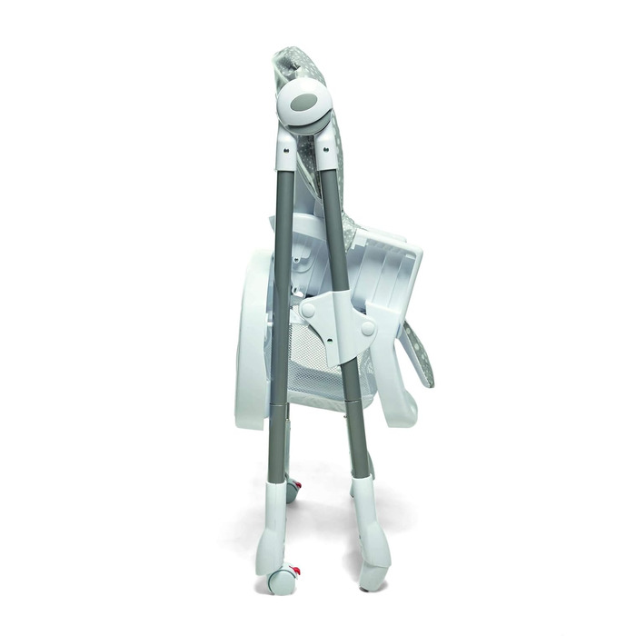 Стільчик для годування Mamas & Papas Snax, регульований, складний зі знімною обідньою дошкою, сірий в крапку