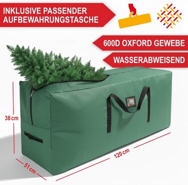 Штучна ялинка преміум-якість з сумкою для зберігання 180 см Wolkenland