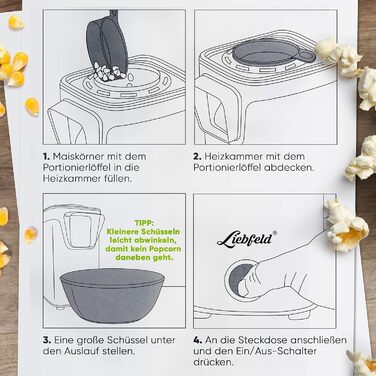 Машина для приготування попкорну з гарячим повітрям без жиру та олії - Ретро кухонний гаджет для поп-корну з цукром, сіллю - Прохолодний торговий автомат для закусок (білий)