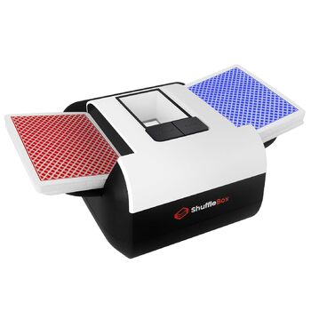 Автоматичний змішувач карт Shufflebox S1 з акумулятором 2000mAh, безшумна машина для перемішування двох колод, компактний розмір
