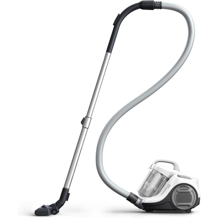 Пилосос без мішка 900 Вт 77 децибел 1,2 л Білий мішок для пилу 1,2 л, 2917