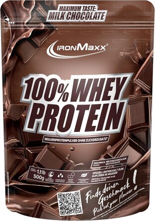 Сироватковий протеїновий порошок IronMaxx®, 500 г, Шоколад