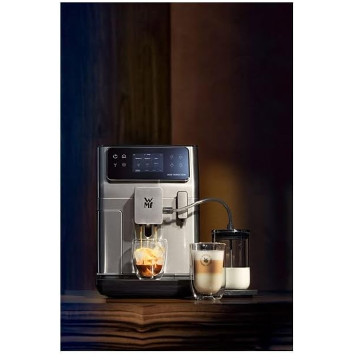 Скляний контейнер для молока WMF Perfection 0,6 л, аксесуари для повністю автоматичних кавоварок WMF Perfection серії 600, легке приготування, використання, зберігання молока, легке очищення