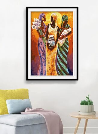 Пазл для дорослих на 8000 елементів Африканське мистецтво Пазл ТРИ жінки Ідеально підходить для розслаблення та медитації, навчаль