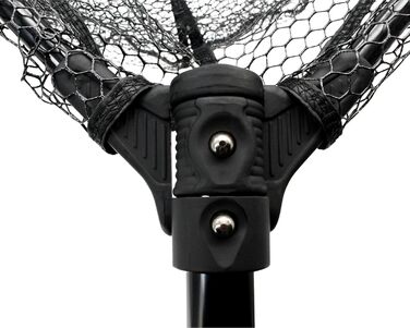 Підсак Angel-Berger Wild Devil Baits Predator, складний, гумований, підсак для великої риби, підсак для човна, рибальська сітка XL / 80x70 см