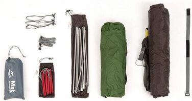 Намет Naturehike Cloud up 1, надлегкий намет, одномісний намет, намет на 1 особу на 4 сезони, кемпінговий намет 20D, лісово-зелений, покращений