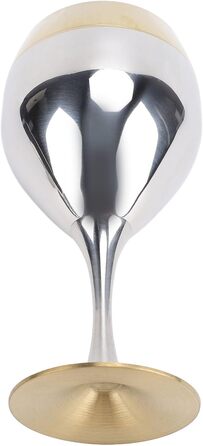 Келих для вина Pongnas з нержавіючої сталі, 350 мл, небиткий, ударостійкий винний келих із золотим обідком, для подорожей, кемпінгу, весіль, пікніків, заходів на свіжому повітрі