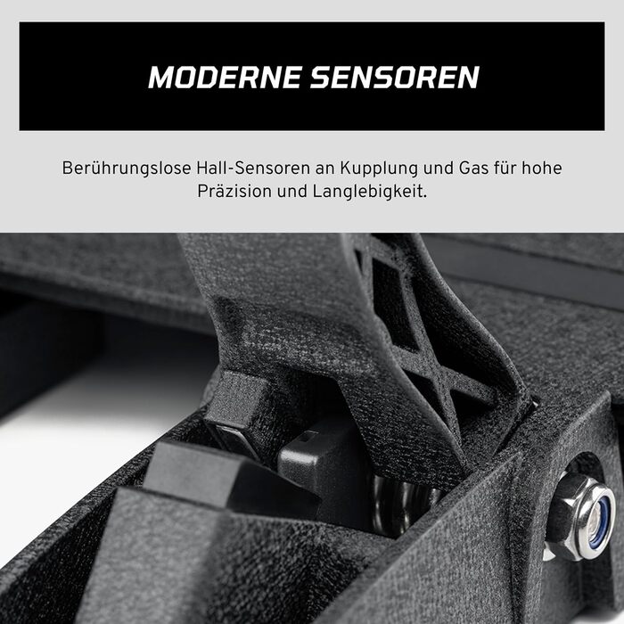 Педалі Fanatec Sim Racing CSL Elite V2 комплект із 3 педалей для симуляторів гонок (зчеплення, гальмо, акселератор), гальмівна система з датчиками навантаження та двоступеневим датчиком, датчики Холла ПК, PS5, PS4