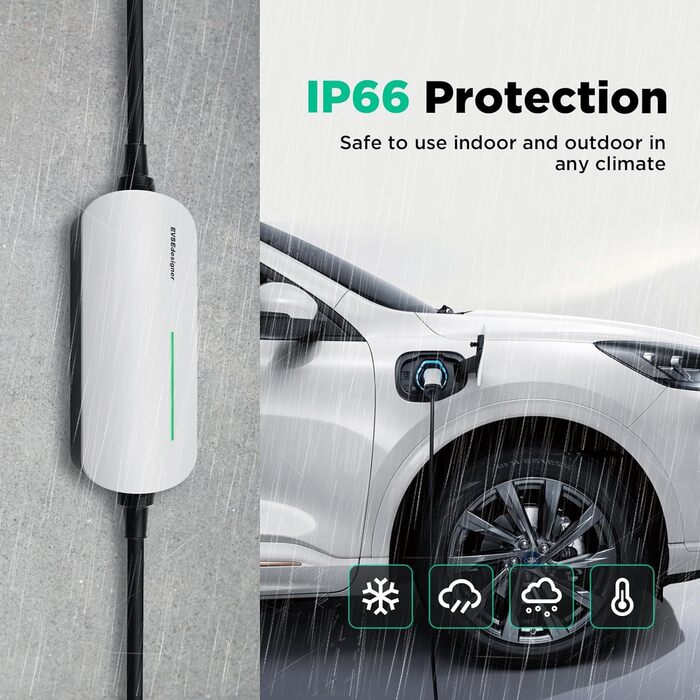 КВт зарядний кабель CEE 16A до зарядного пристрою типу 2 з сумкою для перенесення для всіх електромобілів та гібридних автомобілів