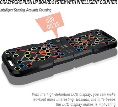 Складана стійка для віджимань 41-в-1 з ручкою, петлями, ремінцями та розумним лічильником, кронштейн для віджимань, система тренування м&39язів для домашнього фітнесу, тренажерного залу, стійки для вправ