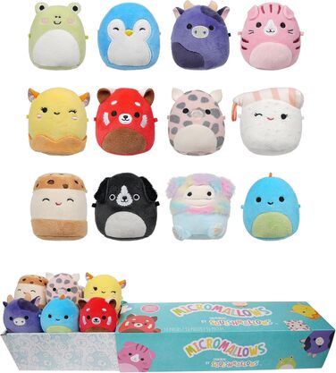 Мікромальви SQMM0039-12 шт., супервеликі міні-мальви, 6,5 см, сучасні плюшеві фігурки