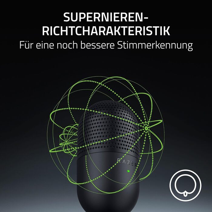 Ультракомпактний USB-мікрофон (14-мм суперкардіоїдний конденсаторний мікрофон, датчик вимкнення/вмикання зі світлодіодним індикато