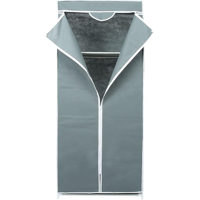 Тип на блискавці, неткане полотно, шафа, полиця, органайзер для зберігання, товстий, міцний, легкий, вологостійкий, для спальні, (сріблясто-сірий)