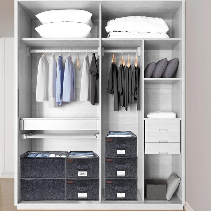 Організатор для штанів MEKAA - набір з 2 шт. - ідеальний органайзер для штанів, джемперів і т.д. - Складаний органайзер для одягу