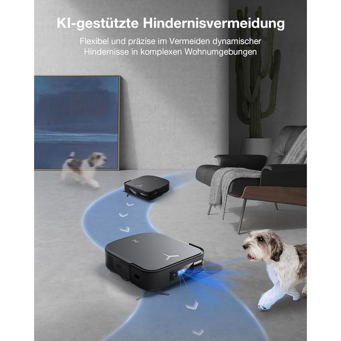 Робот-пилосос ECOVACS DEEBOT X2 Combo з функцією миття підлоги 8700 Па з ручним пилососом, подвійне автоматичне спорожнення, систе