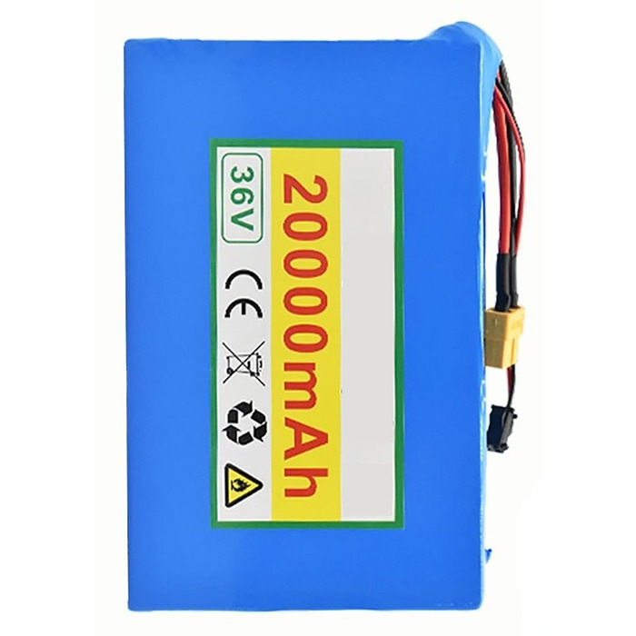 Акумулятор для електровелосипеда Pedelec 36V 20Ah 10S2P, акумуляторна батарея для електровелосипеда, вбудований BMS, ПВХ-акумулятор із зарядним пристроєм для двигуна 200W-1000W 36V 20Ah XT60