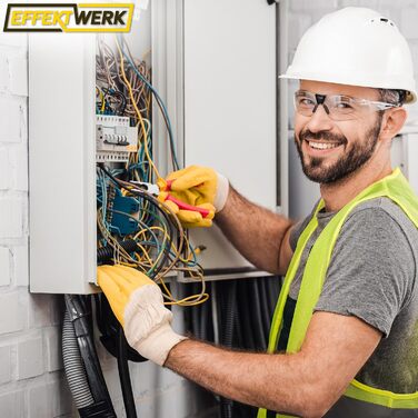 Набір електроінструментів (3 предмети), ізольовані, з сертифікацією VDE комбіновані плоскогубці, довгі/гострогубці та бічні кусачки