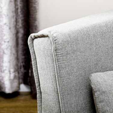 Крісло-ліжко HOMCOM 3-в-1, розкладний диван-ліжко з регульованою спинкою, подушка, гостьове ліжко з лляним виглядом, крісло-відкидний крісло, розкладне крісло для вітальні, спальні, 72 x 78 x 79 см, світло-сірий, імітація льону