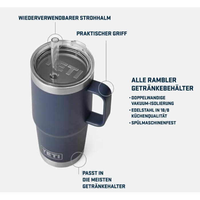 Чашка для пиття YETI Rambler з кришкою-трубочкою, тропічний рожевий, 739 мл